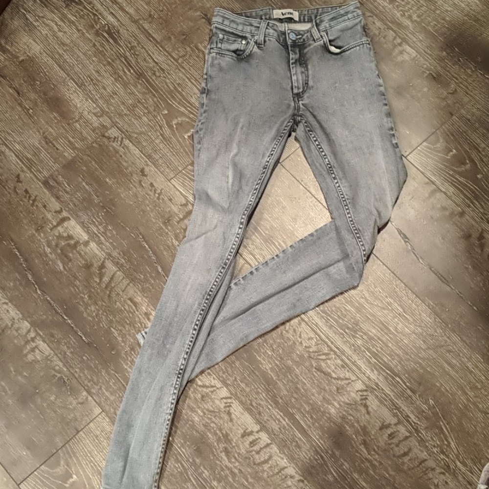 ACNE stonewash grey high waisted skinny jeans, 27